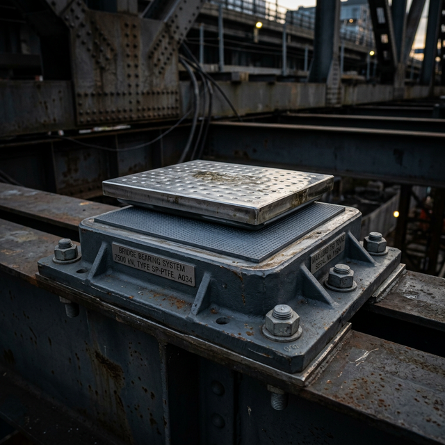 Heavy-duty structural bearing pads in engineering context